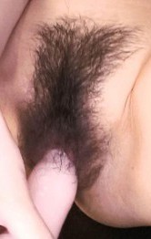 Manami Komukai Asian licks dildo and fucks her hairy slit with it